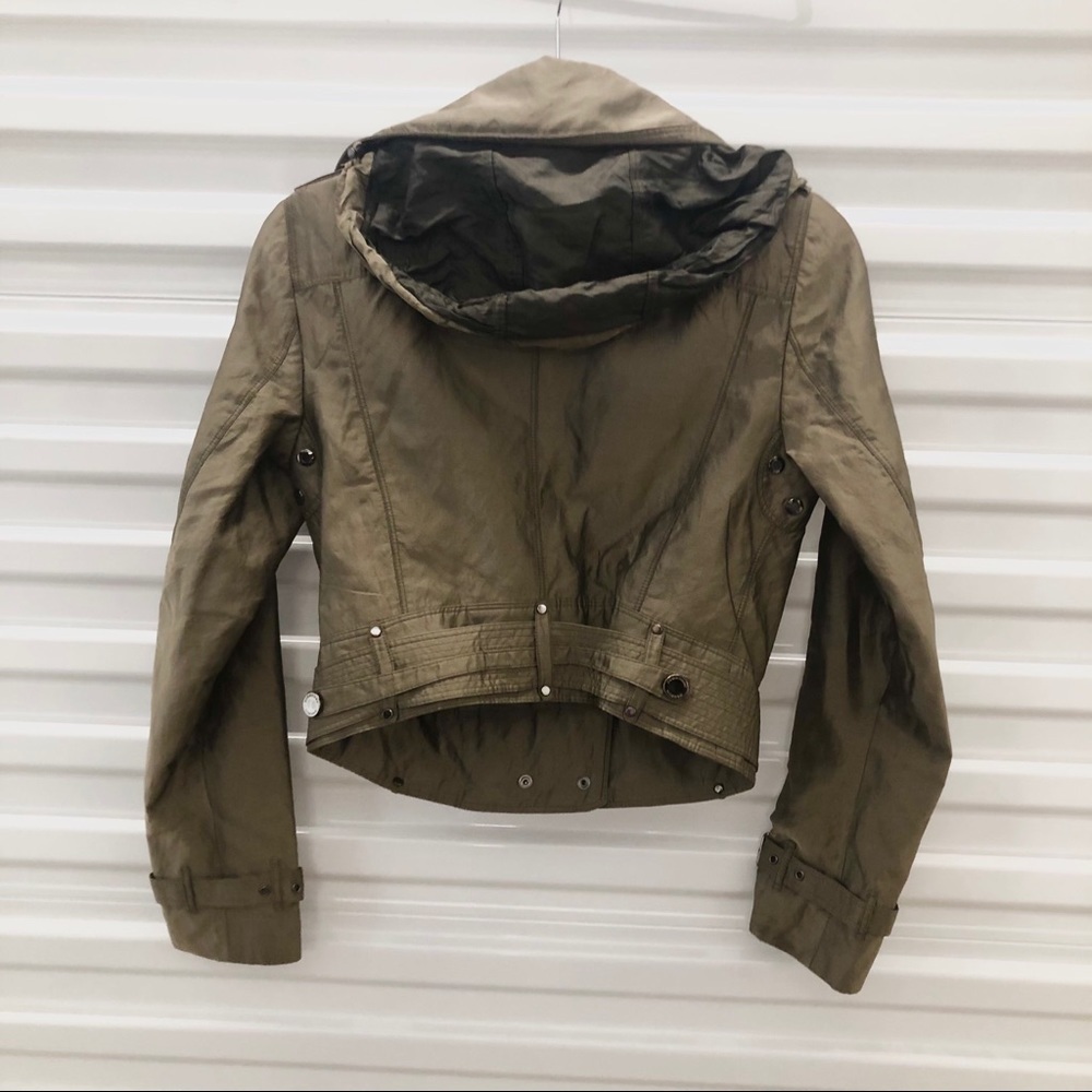 Burberry Prorsum Moto Jacket Retractable Hood - Picture 7 of 16